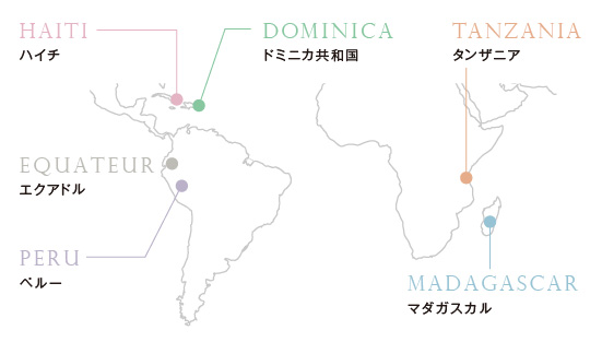 カカオ地図画像