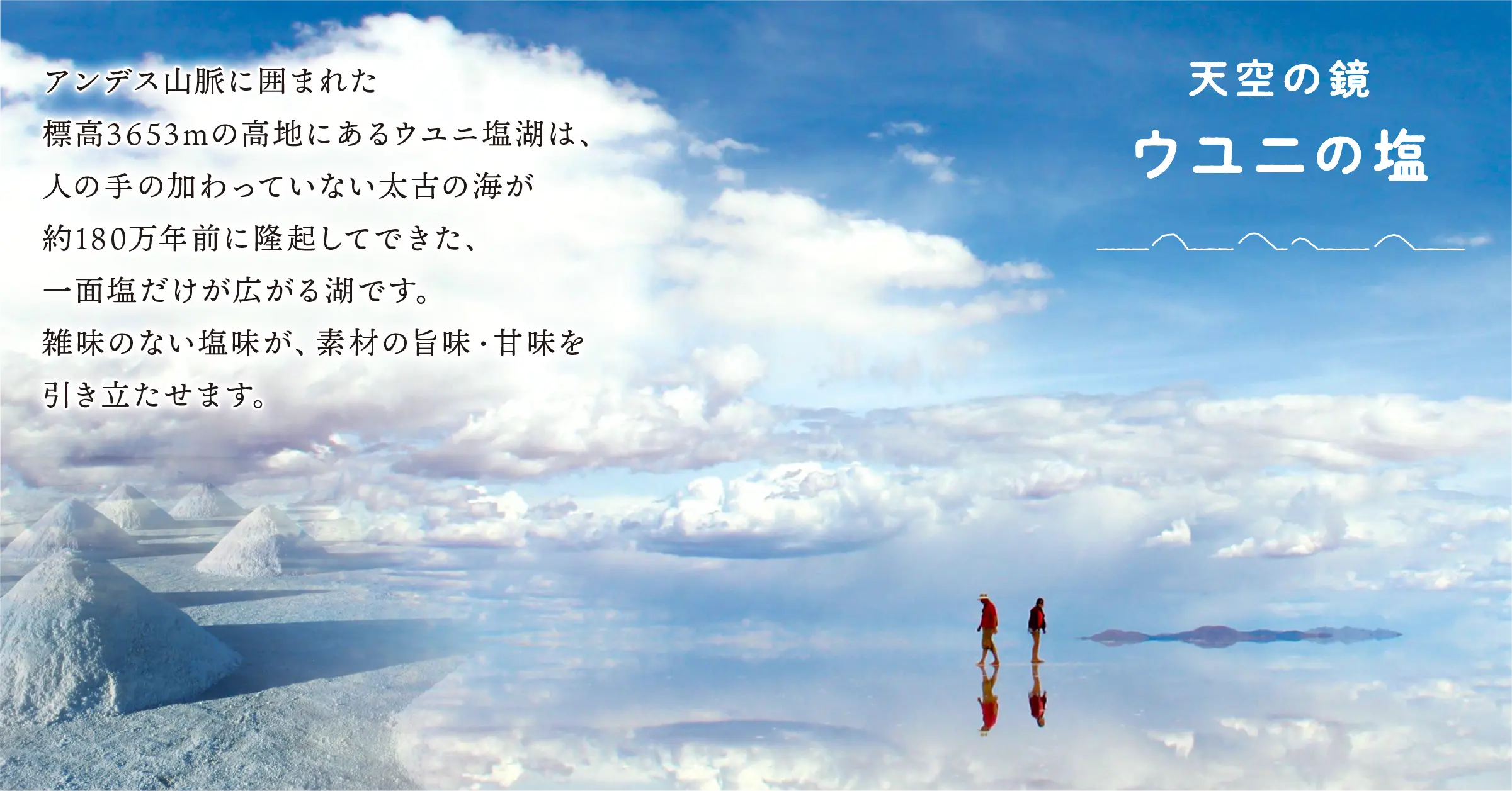 天空の鏡 ウユニの塩